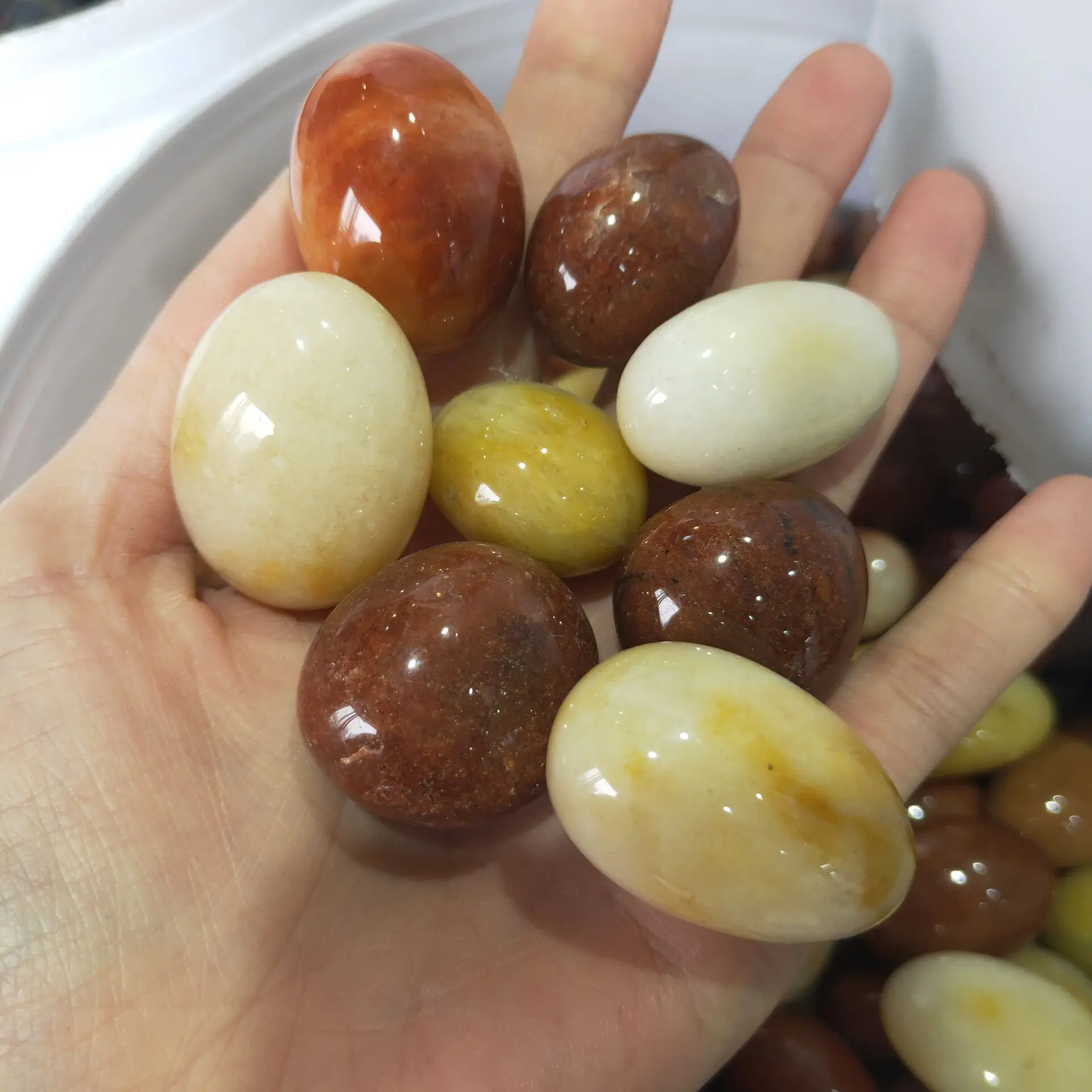 

Natural Golden Jade Gravel Crystal Stone Rock Specimen Healing Gem Natural Stones And Minerals