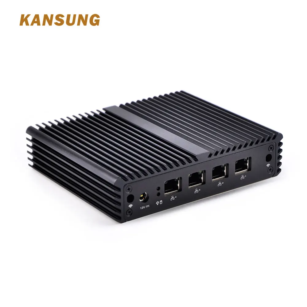 KANSUNG Intel Celeron J1900 четырехъядерный x86 мини ПК 4 гигабитный маршрутизатор брандмауэр микро компьютер Linux Windows мини настольный ПК