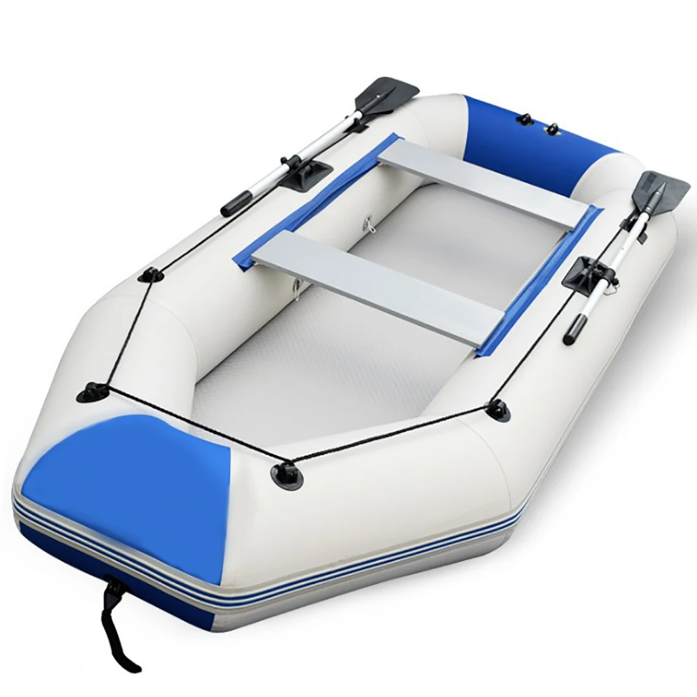 

260kg Payload PVC Hovercraft Thicken Inflatable Air Drifting Ship Kayak Foldable Boat Inflatable Rowing [230*119cm]