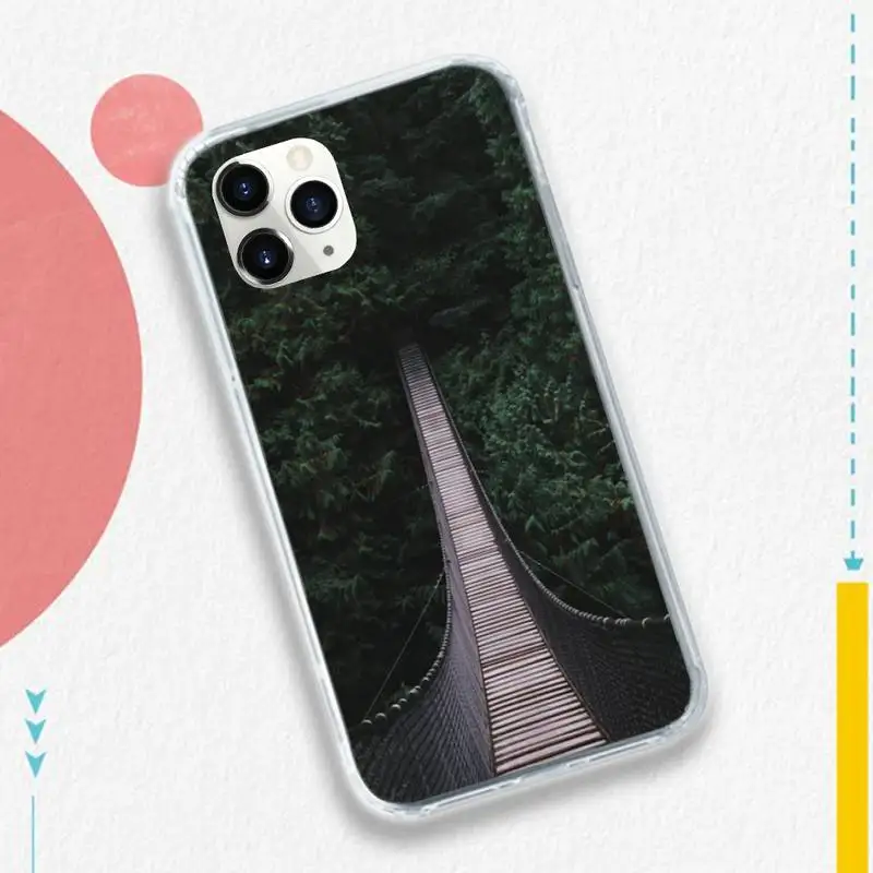 

Mountain road travel plants Phone Case Transparent soft For iphone 5 5s 5c se 6 6s 7 8 11 12 plus mini x xs xr pro max