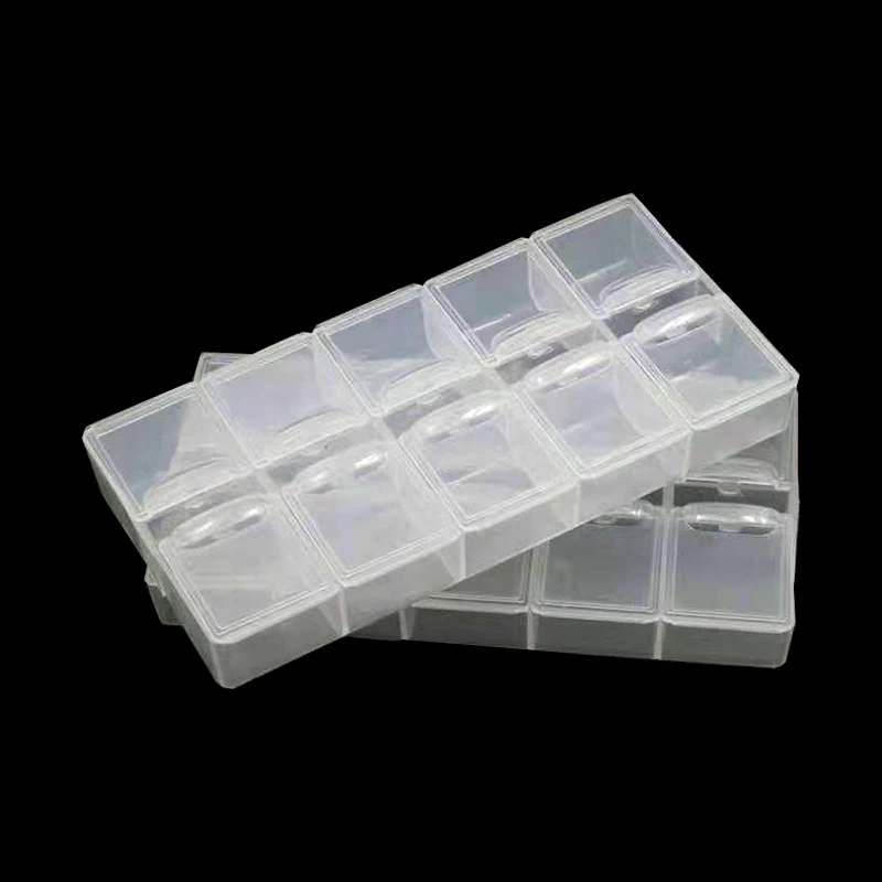 2 шт 10 слотов инструменты для вышивки картин со стразами прозрачные DIY Стразы