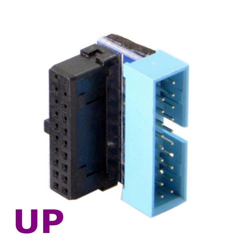 USB 3 0 20-pin типа папа-to-Женский компьютер материнская плата расширения адаптер 90