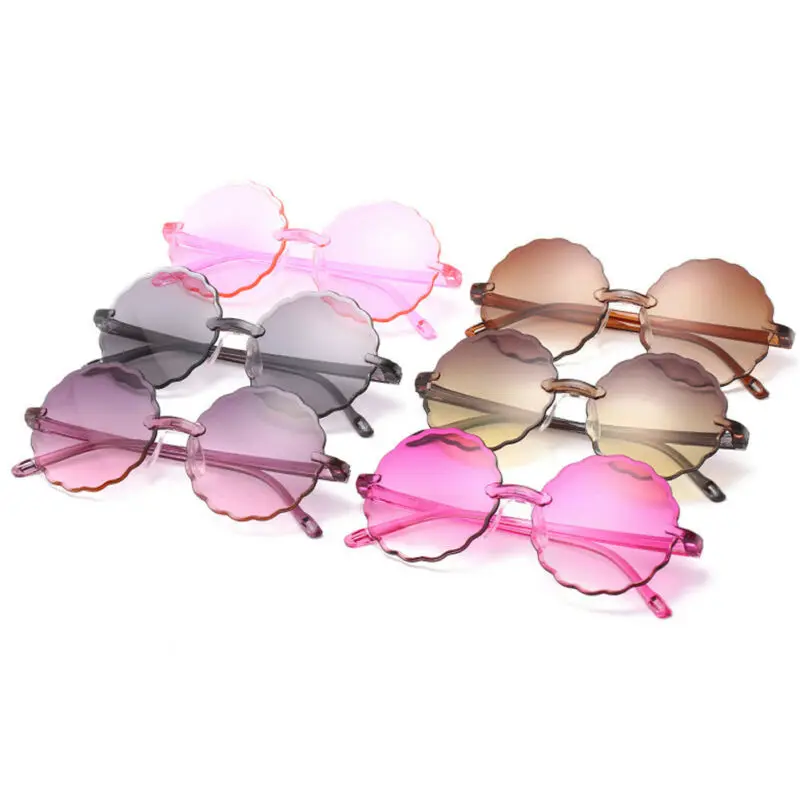 Pudcoco Cute Gradient Heart Shape Children sunglasses kids Boys Girls Ultra-light Sunglasses Shades Holiday UV400 Protection | Спорт и