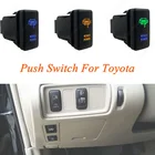 Зеленый и синий светодиодный кнопочный переключатель для Toyota Landcruiser Hilux Prado120 Tacoma FJ Cruiser4runnerHighlander
