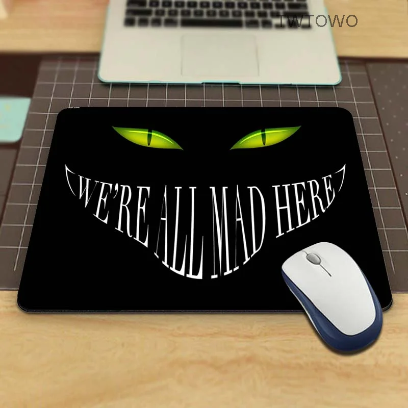 Компьютерный коврик для мыши с изображением Чеширского кота Размер 18*22 см и 26*21 |