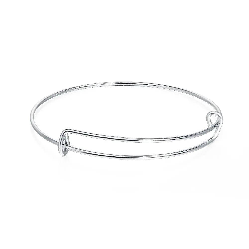 Модные регулируемые браслеты с подвесками из проволоки нержавеющей стали для