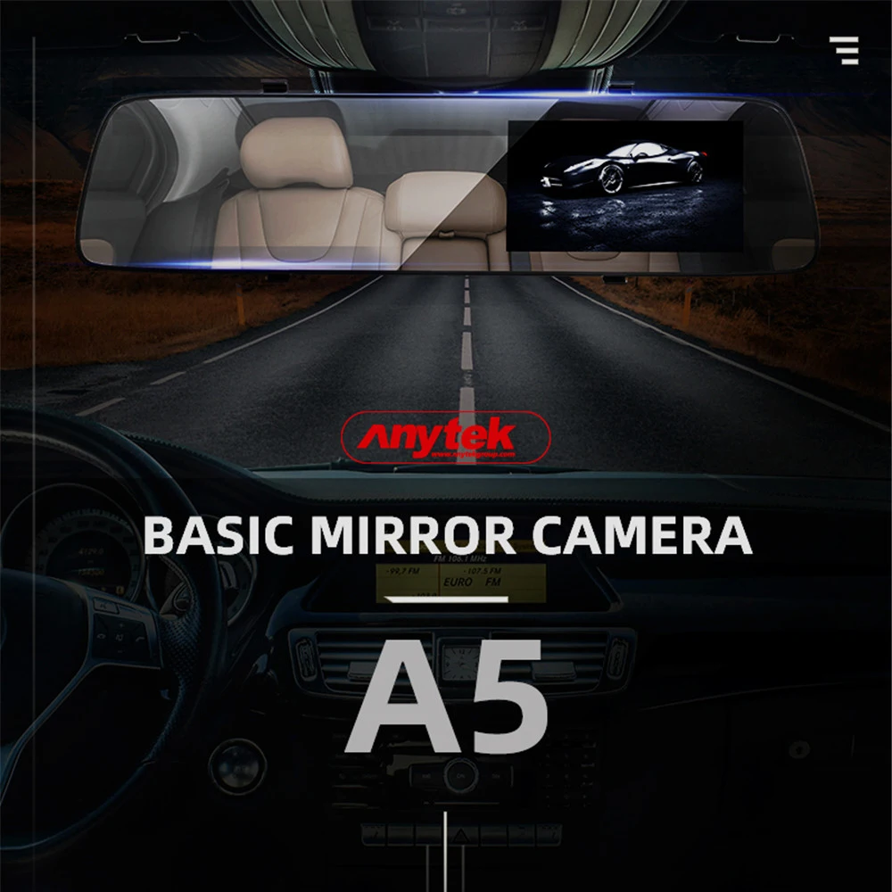 Видеорегистратор с двойным объективом 4 5 дюйма зеркало заднего вида камера