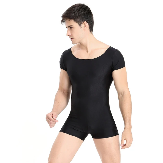 Мужские эластичные балетные костюмы из лайкры и спандекса Одежда для танцев