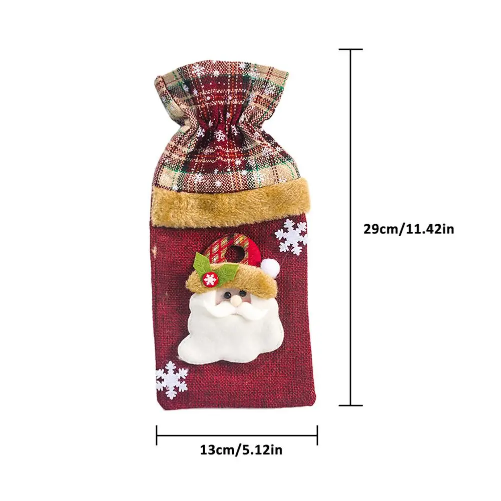 Рождественское вино свитер на бутылку праздник шампанского бутылка крышка для