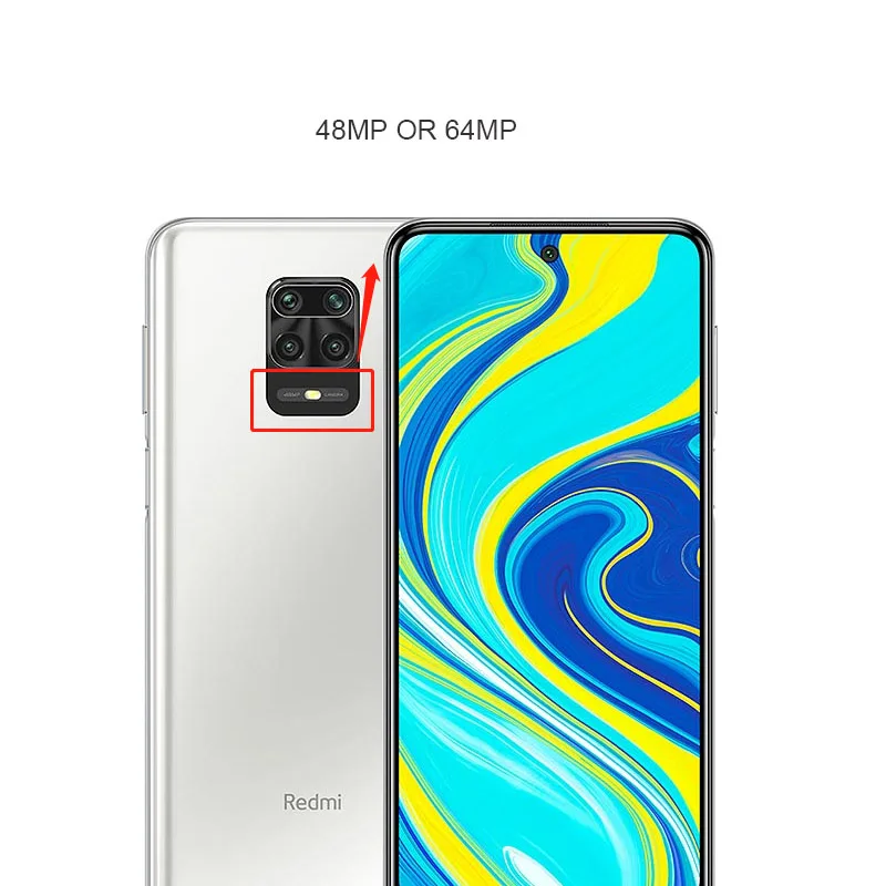 For Xiaomi Redmi Note 9S Battery Cover Back Rear Housing Glass Door Panel Case With Camera Lens Replacement | Мобильные телефоны и