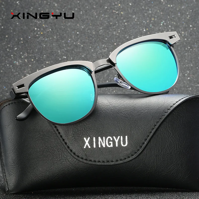 Брендовые дизайнерские поляризованные мужские классические солнцезащитные