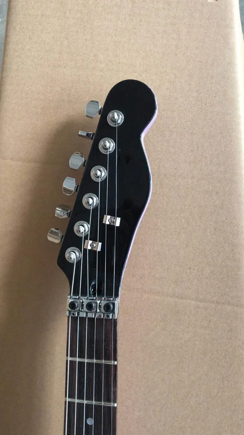 Оптовая продажа гитара под заказ модель Tel электрическая фиолетового цвета