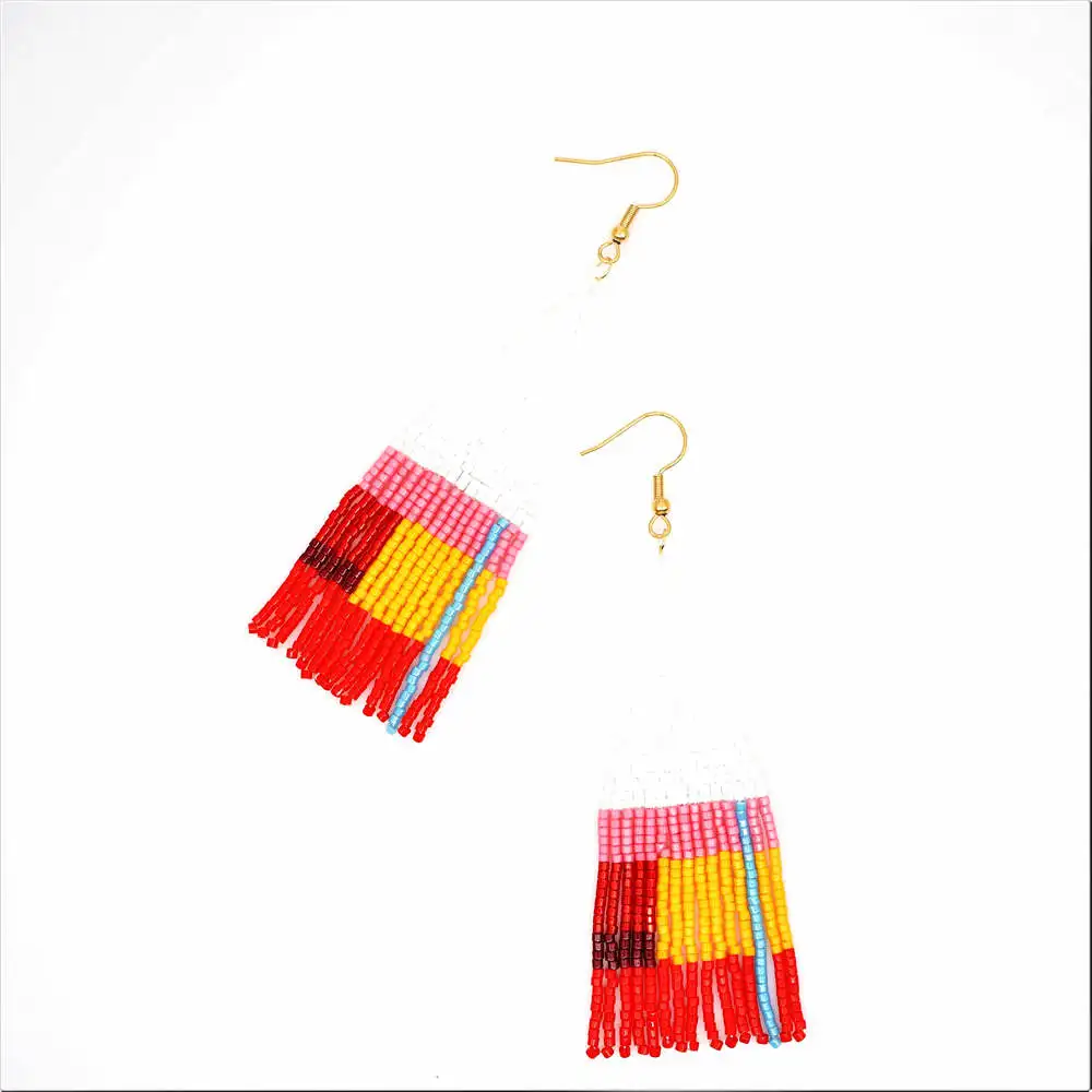 Go2boho богемные серьги для женщин MIYUKI с бахромой серьги красочные Pendientes Boho ручной работы бисер для плетения летние модные украшения