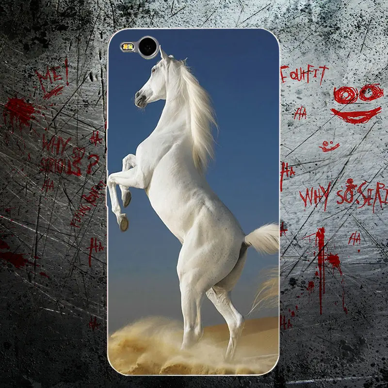 Clear Case Cover For Sony Xperia Z Z1 Z2 Z3 Z4 Z5 Compact M2 M4 M5 T3 XA E3 E5 C4 C5 Soft Phone Amazing Horse Animal Print | Мобильные
