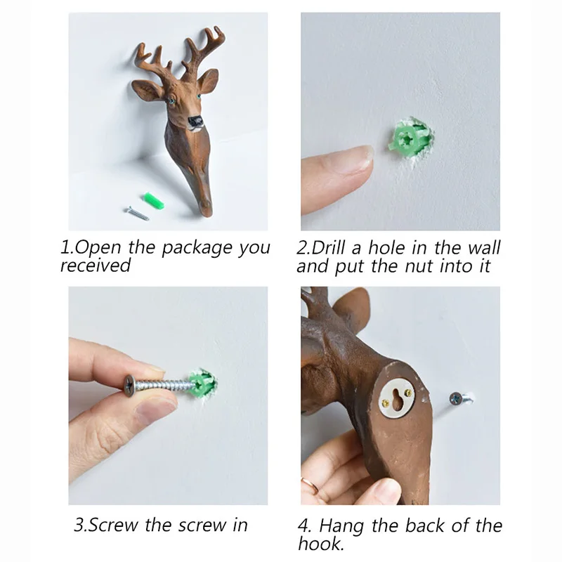 Европейский ретро кафе бар настенный крючок для хранения смолы трехмерные