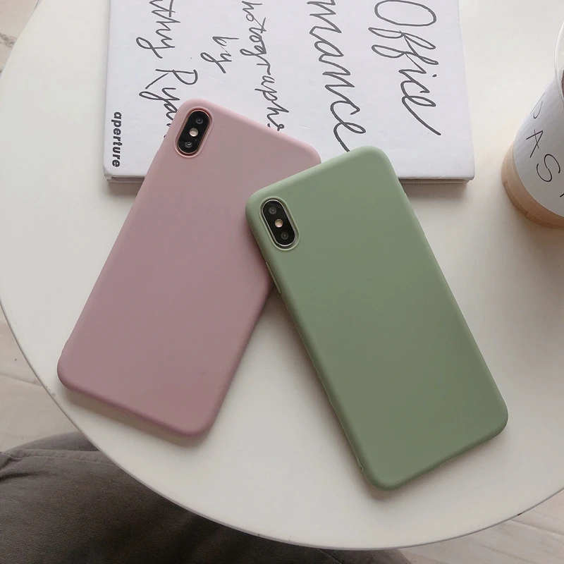 Однотонные силиконовые чехлы для huawei P10 P20 P30 Plus honor 10lite 9i 8C 8X 8A милый мягкий простой