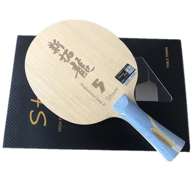 GOLD LOGO FL Ma Long 5 углеродное внутреннее лезвие для настольного тенниса ракетка для пинг-понга FL и ST ручка для настольного тенниса летучие мыши длинная ручка - Цвет: GOLD LOGO FL