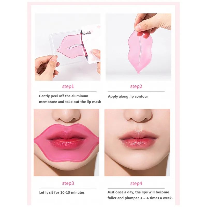 1 шт. гель маска для губ увлажнение восстановление удаление морщин осветление