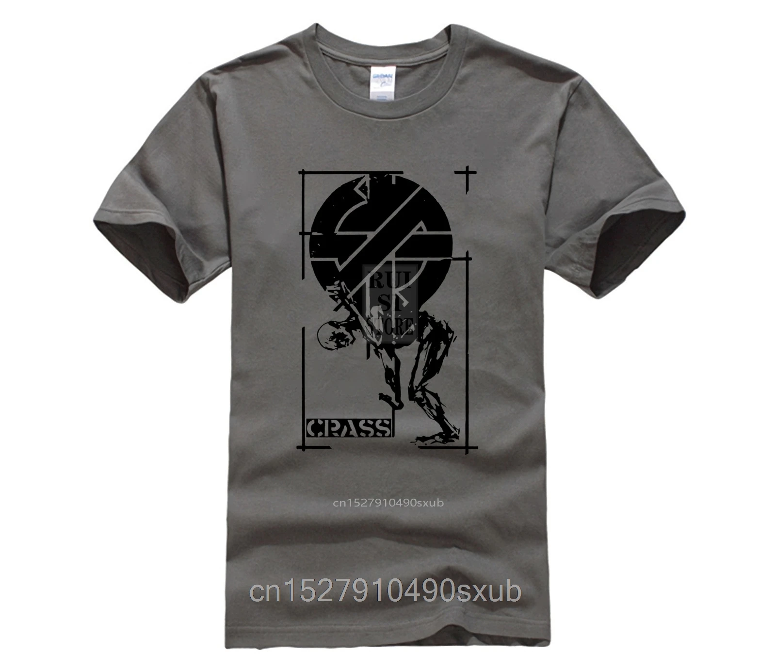 Crass панк анархия британская улица граффити ретро Мужская футболка Забавный