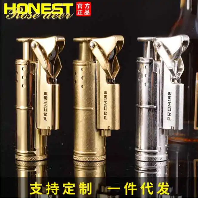 Масляная Зажигалка в стиле ретро шлифовальный круг для газа металлическая