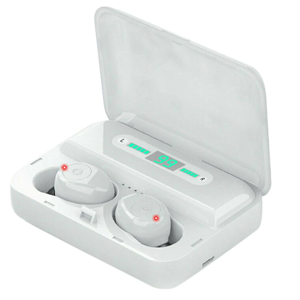 Bluetooth 5 0 наушники светодиодный ные водонепроницаемые стереонаушники со