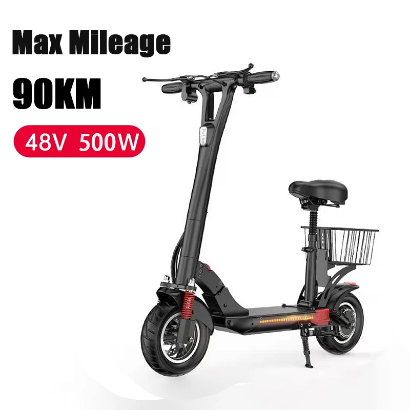 

SERCHEE GC-1 Electric Scooter 90 Km Long-distance Powerful Folding E Scooter With Seat 10 Inch Electric Skateboard With Basket