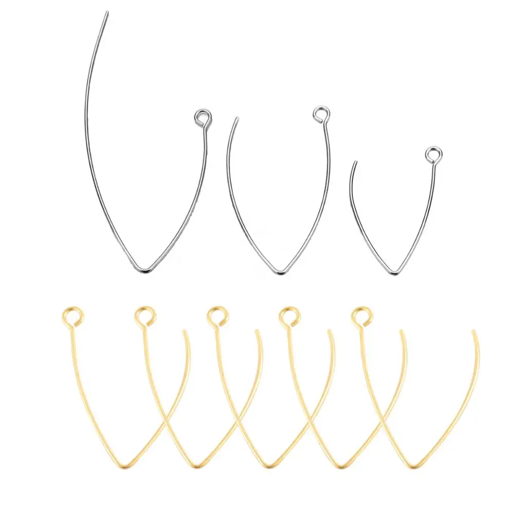 Висячие серьги Крючки из нержавеющей стали 50 шт./лот|Ювелирная фурнитура и