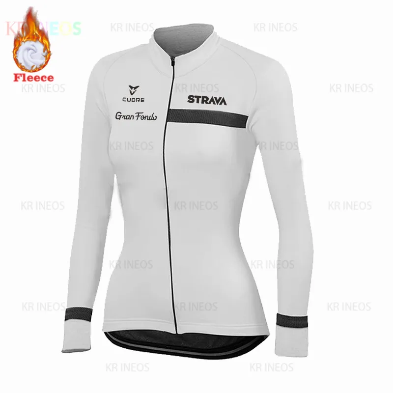 Женский зимний теплый флисовый комплект из Джерси для велоспорта одежда горного