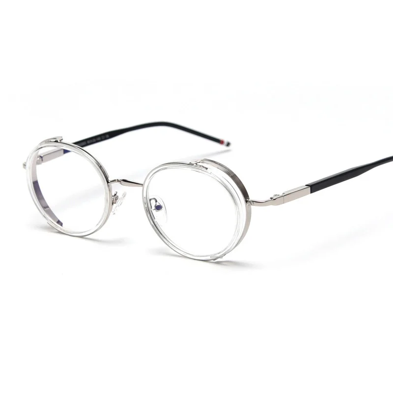 Винтажные прозрачные круглые очки для женщин и мужчин оптические оправа с