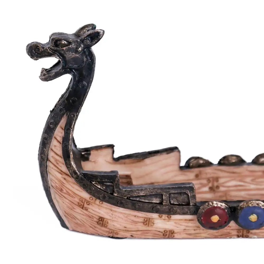 

1Pc Dragon Boat Incense Stick Holder Burner Hand Carved Carving Censer Ornaments Retro Incense Burners Traditional Design