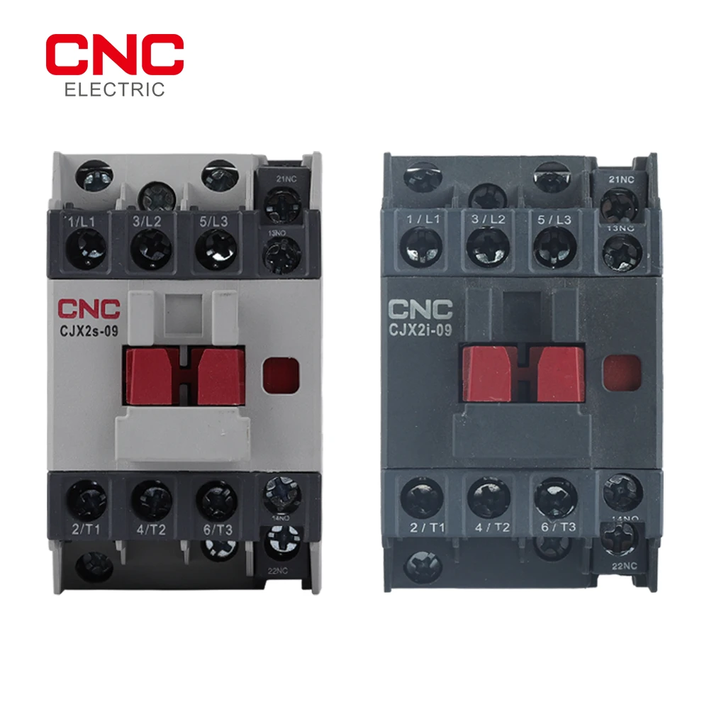 

CNC CJX2s CJX2i AC Contactor 3P 1NC+1NO AC 220V 50/60Hz ​Electric Din Rail Mounted 3 Phase Household Contactor