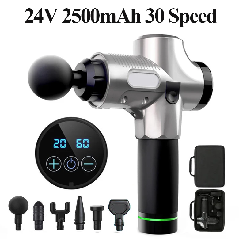 Электрический мышечный массажный пистолет глубокий тканевый Массажер для мышц