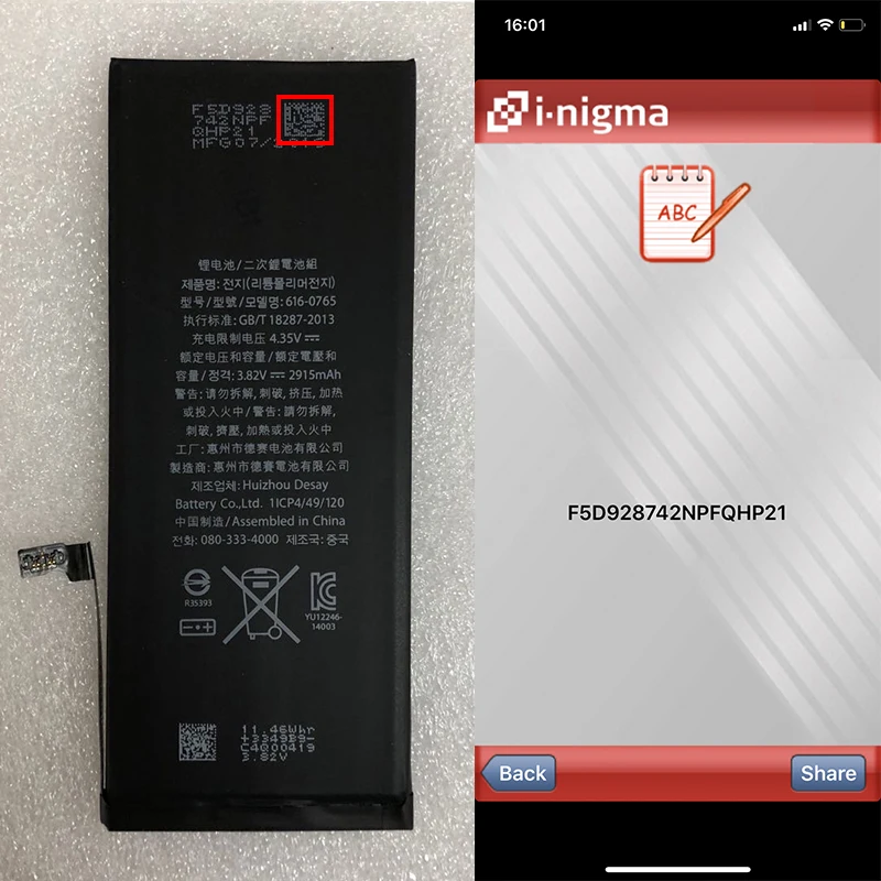 Zosol, AAAAA, качественная оригинальная литиевая батарея для iPhone 6 Plus, оригинальные сменные батареи, внутренняя батарея для телефона, 2915 мА/ч
