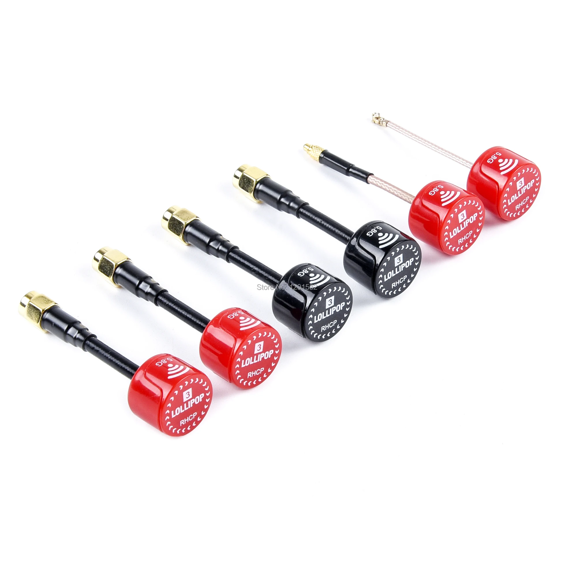 Lollipop 5.8G 2.3dBi RHCP Super Mini FPV Antenna Red SMA RP UFL StraightMMCX For RC Drone Quadcopter | Игрушки и хобби