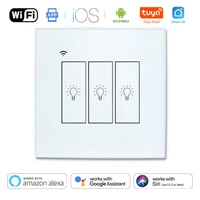 news wifi wall touch switch neutral wire required smart light switch 1 2 3 gang 220v tuya smart home support alexa google home