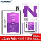Оригинальный аккумулятор NOHON для Xiaomi Redmi Note 3 BM46 Mi Hongmi Note3 Pro 4000 мА  ч