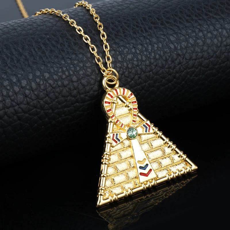 Египетское ожерелье Queen Nefertiti/Египет Пирамида крест подвески ожерелья для женщин