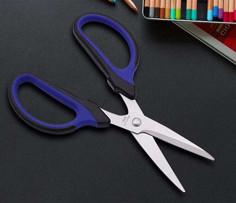 Профессиональные синие и фиолетовые ножницы для шитья тканевая пряжа инструмент