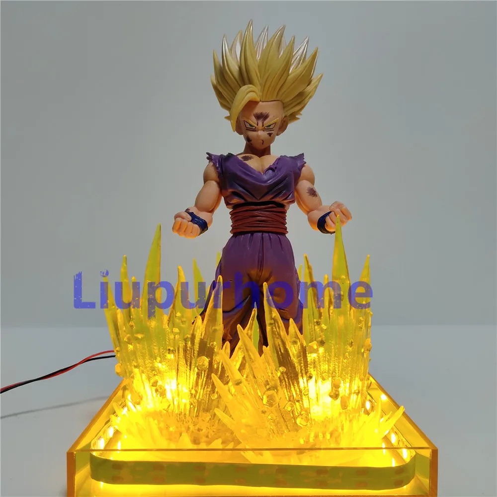 Сон Гохан Dragon Ball Z ночник фигурка настольная лампа Lampara Luminaria супер светодиодный 3D украшение DIY DBZ аниме освещение