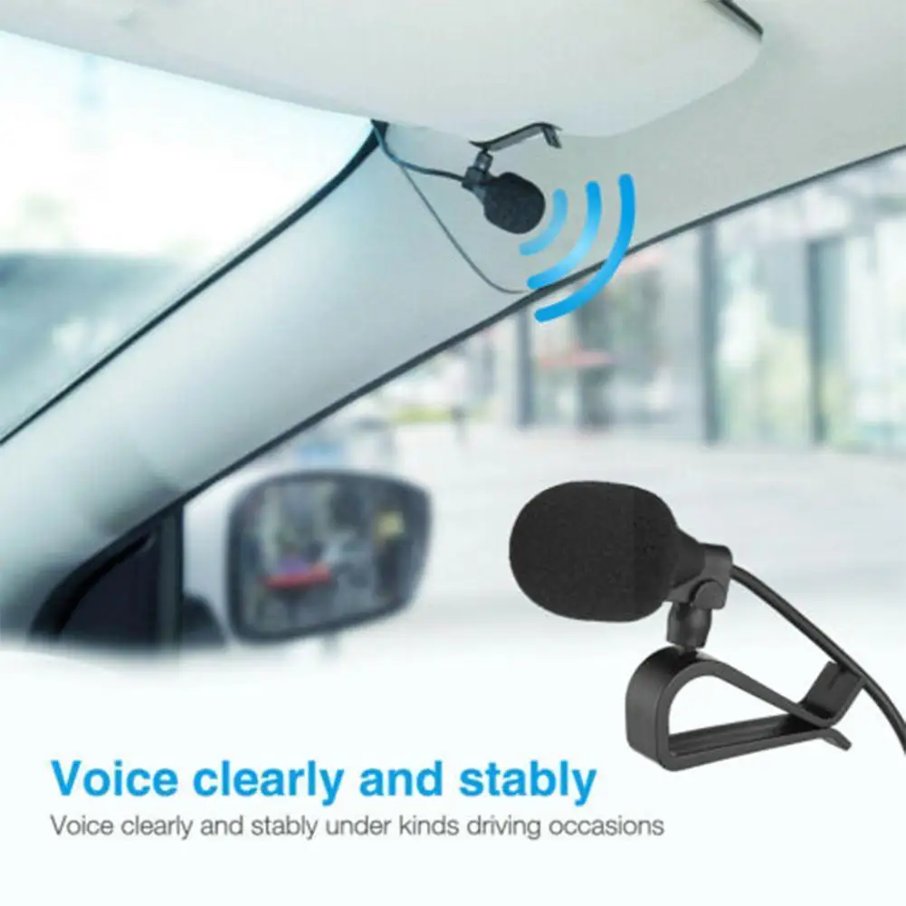 

Car Audio Microphone 3.5mm Clip Jack Plug Mic Stereo Wired For Auto Radio Dvd Long Microphone Bluetooth Handsfree Headset