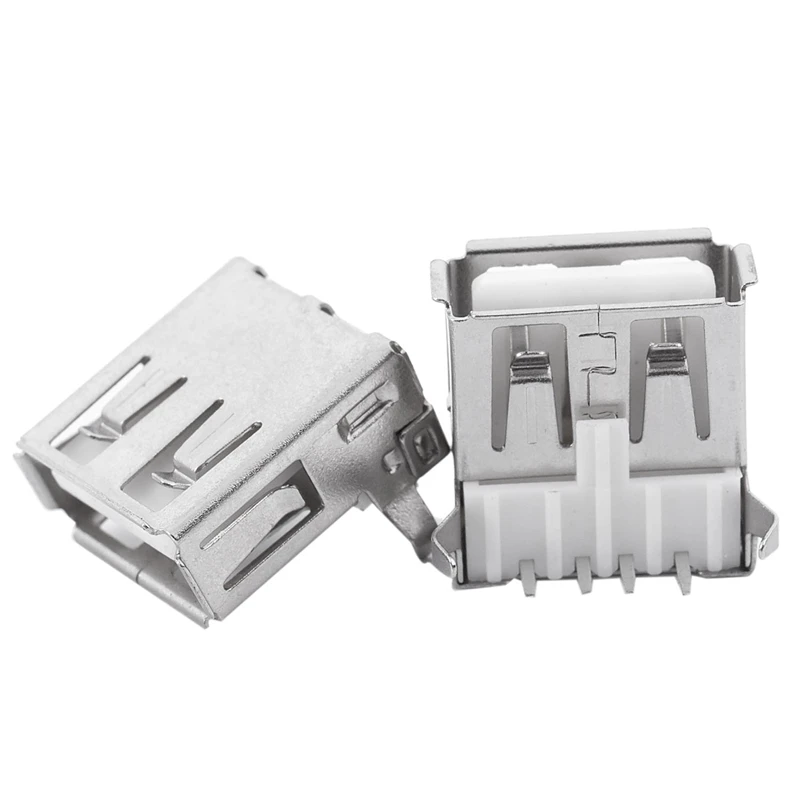 Промо-акция! 10 шт. USB Type-A гнездо для монтажа на печатную плату разъем под прямым