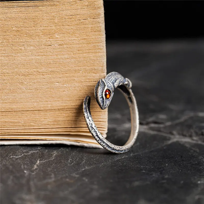 HelloLook 925 пробы серебро Хамелеон кольцо для Для мужчин женщин Регулируемая Размеры