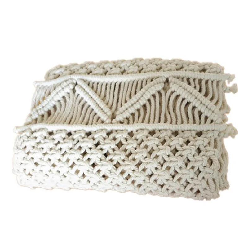 

35X160cm Macrame Table Runner with Tassels Bohemian Woven Table Runner Wedding Decoration Handmade Macrame Table Runner