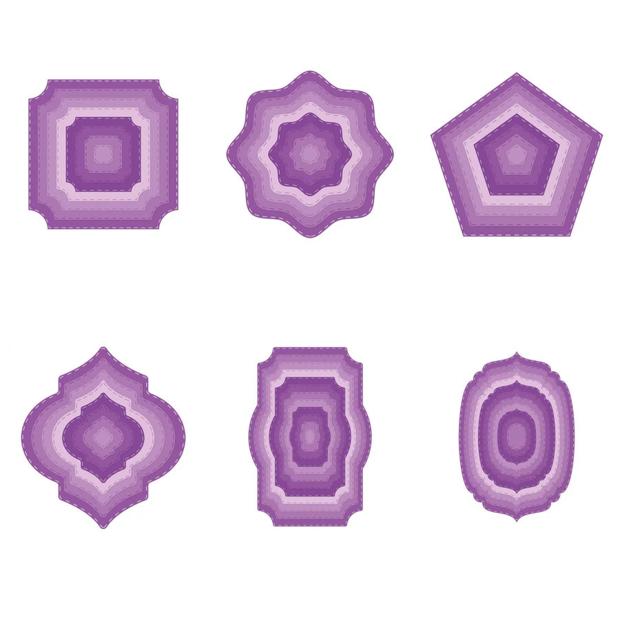 Набор металлических штампов AliliArts 2021 набор рам для скрапбукинга фотоальбома