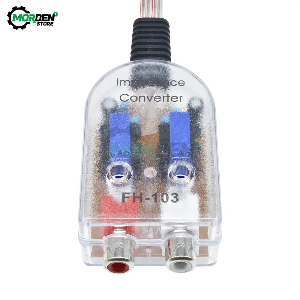 Преобразователь сопротивления звука 12 В автомобильный аудиофильтр аудиовыход |