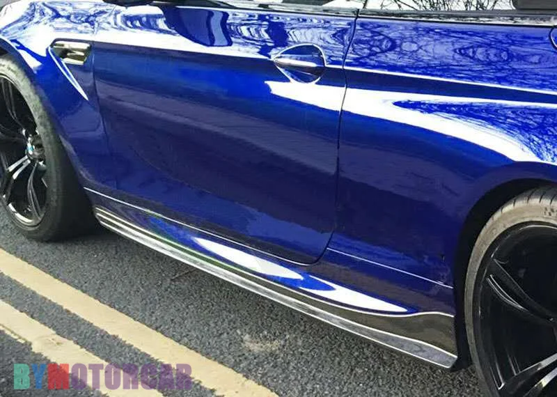 3 D стильные юбки из углеродного волокна с 2 дверями шт. подходят для BMW F12 F13 M Sport M6