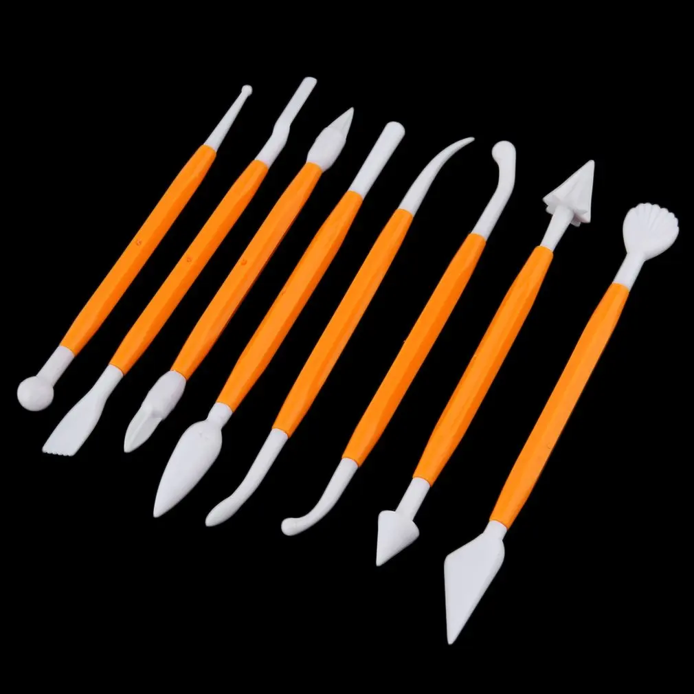 8 шт Модные помадка торта украшения печенья паста цветок Моделирование