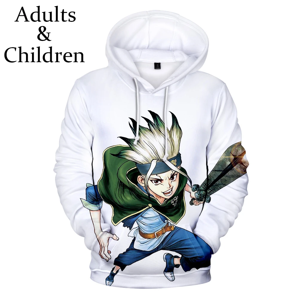 

Толстовка с капюшоном Dr.stone для мужчин и женщин, модный худи в стиле Харадзюку, повседневный осенний топ с капюшоном на бедрах для мальчиков ...