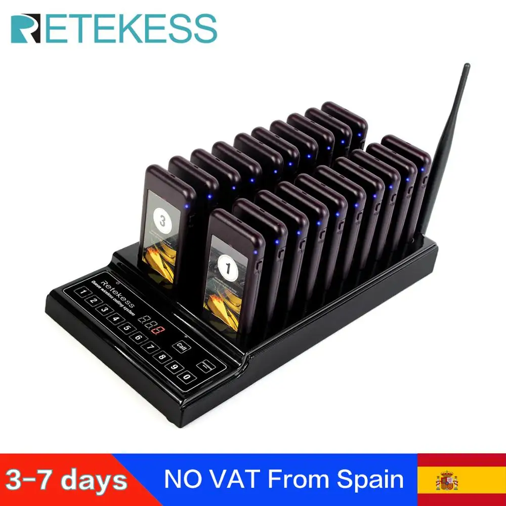 Беспроводной пейджер Retekess T112 999 каналов система ожидания для ресторанов 1