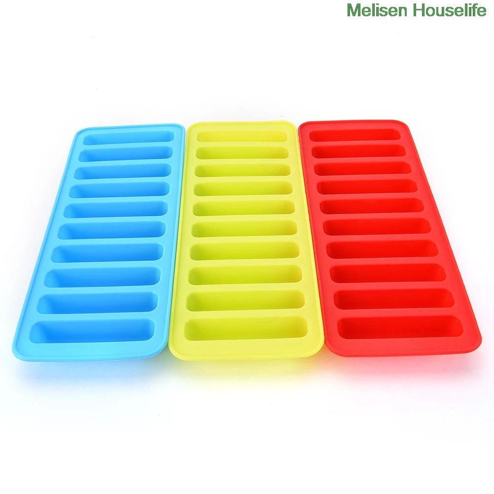 Многоразовый цилиндр 10 Силиконовый Лоток с формой для кубиков льда заморозка